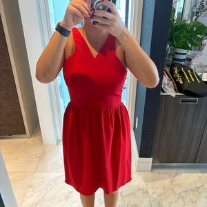 BNWT Halston Heritage red cocktail dress size 10
